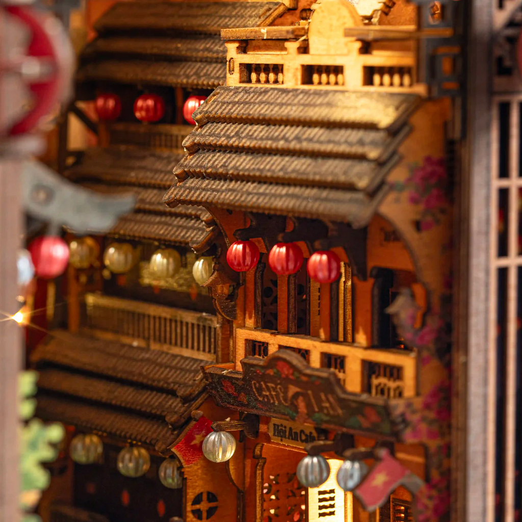 Hoi An Old Town book nook kit in cozy reading room setting